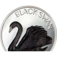 2023 $10 Cook Islands, BLACK SWAN