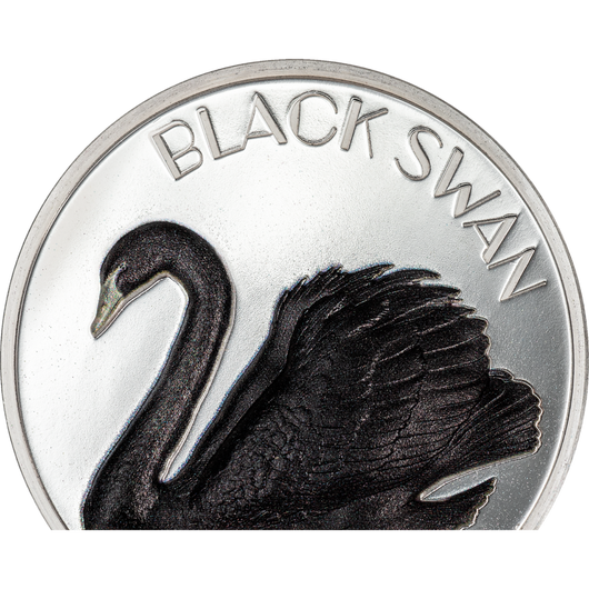 2023 $10 Cook Islands, BLACK SWAN
