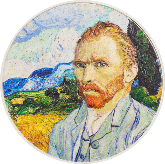 2022 2oz Silver Masters of Art VINCENT VAN GOGH Proof Coin