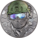 2022 Cook Islands $20 - REAL HEROES - SPECIAL FORCES - 3oz 999 SILVER Coin