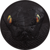 2022 $10 Palau, HUNTERS BY NIGHT- PYTHON, 2oz 999 Silver Coin