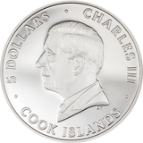 2023 $5 Cook Islands - FRANKENSTEIN 1oz 999 SILVER Coin