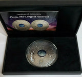 2018 Cook Islands $20 VESTA METEORITE 3 Oz Silver Coin