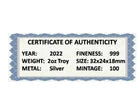 2022 2oz 999 Silver - ZOMBIE