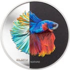 2021 $5 Cook Islands, ECLECTIC FIGHTING FISH - 1oz 999 Silver Coin