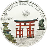 2012 Cook Islands $5- ITSUKUSHIMA SHRINE 20gm 925 Silver Coin