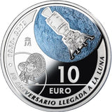 2019 10 Euros Spain, '50th ANNIVERSARY OF THE MOON LANDING' Coin