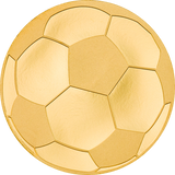 2022 Palau $1 - SOCCER BALL     0.5 Gram 9999 Gold Coin