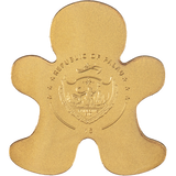 2022 Palau $1 - GOLDEN GINGERBREAD MAN     0.5 Gram 9999 Gold Coin